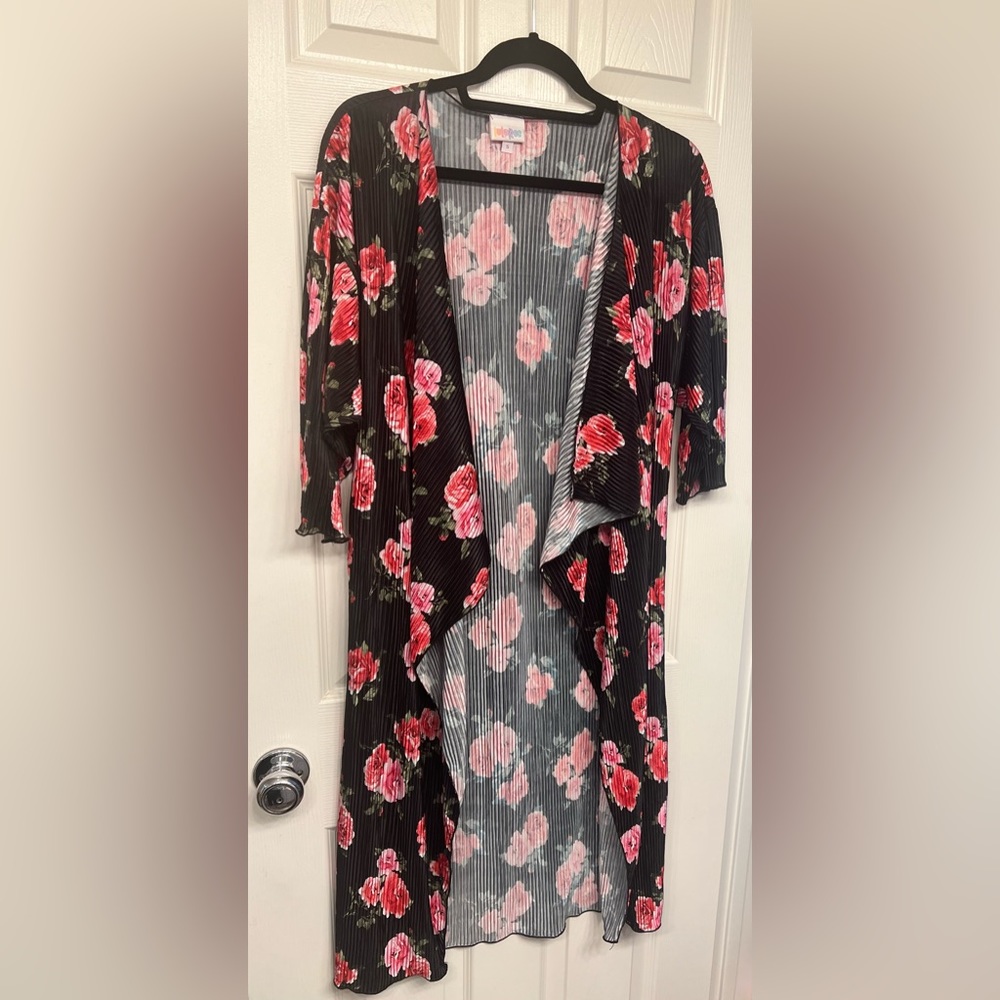 Pink and Red Rose Kimono